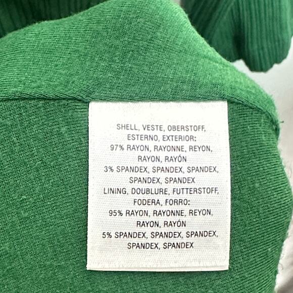 ANTHROPOLOGIE x BUILDING 18 Mockneck Open Back Dress Kelly Green Sz L {QQ23} - Picture 5 of 5